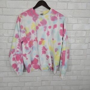 Socal tie-dye crew neck sweatshirt